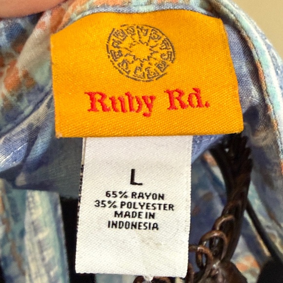 Ruby Rd. Multicolor Striped Button-Down Shirt - Picture 6 of 8